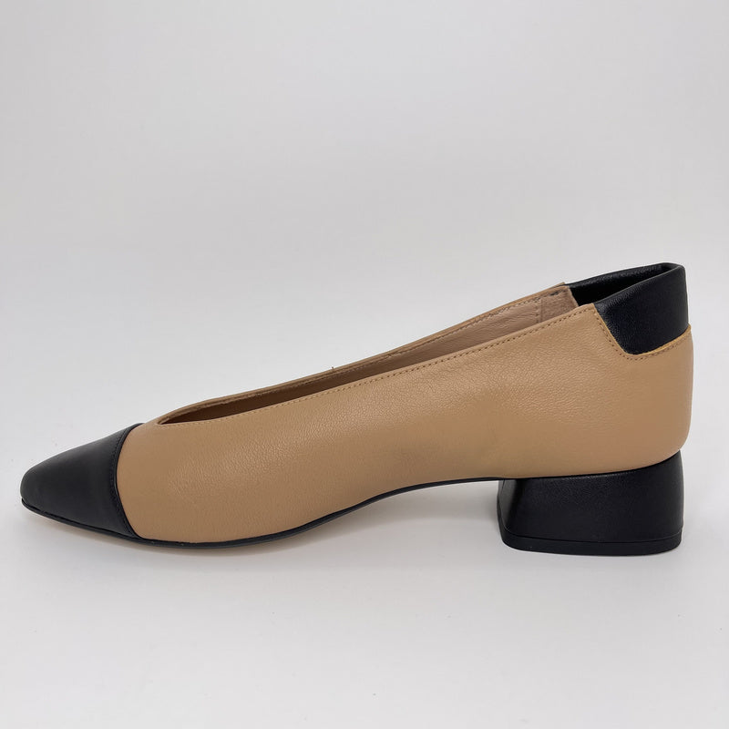 Salón MIUXA Piel Combi ALMENDRA/NEGRO