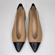 Salón MIUXA Piel Combi ALMENDRA/NEGRO