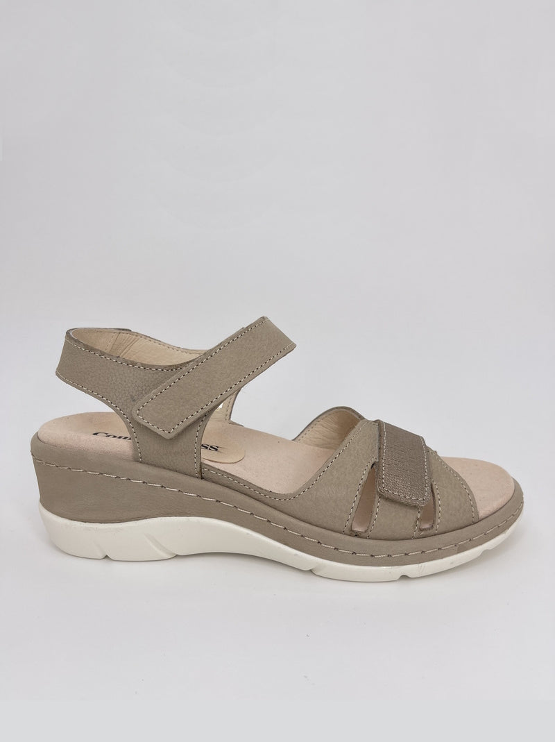 Sandalia Cuña COMFORT CLASS Nobuk TAUPE
