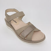 Sandalia Cuña COMFORT CLASS Nobuk TAUPE