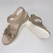 Sandalia Cuña COMFORT CLASS Nobuk TAUPE