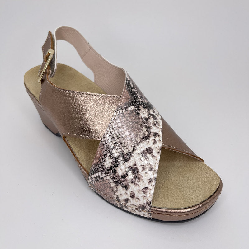 Sandalia Cruzada COMFORT CLASS PitónNUDE
