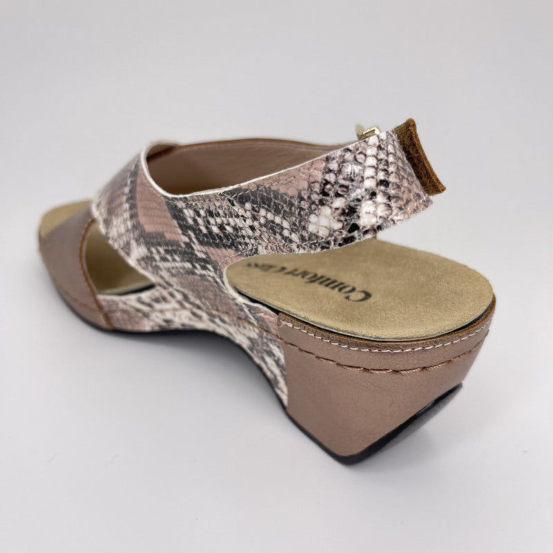 Sandalia Cruzada COMFORT CLASS PitónNUDE