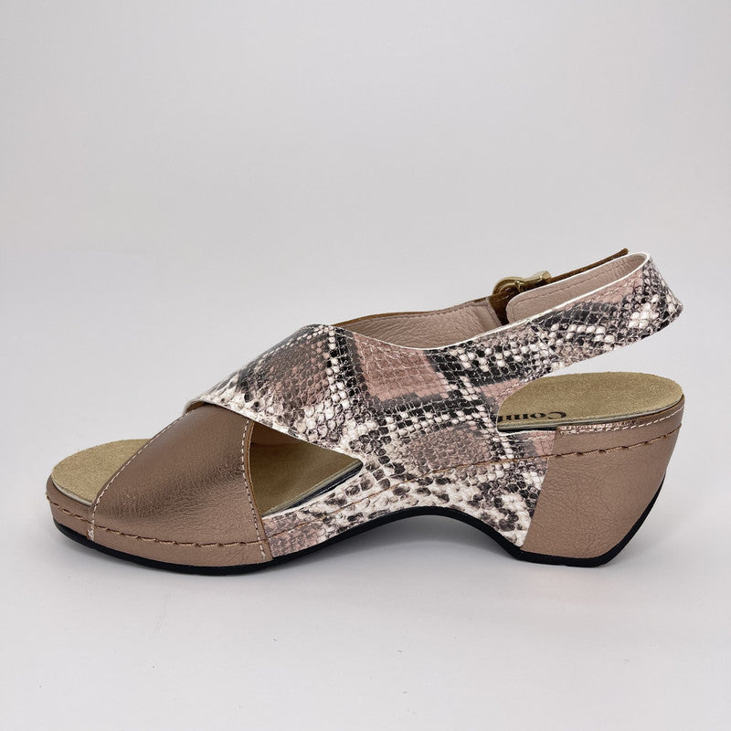 Sandalia Cruzada COMFORT CLASS PitónNUDE
