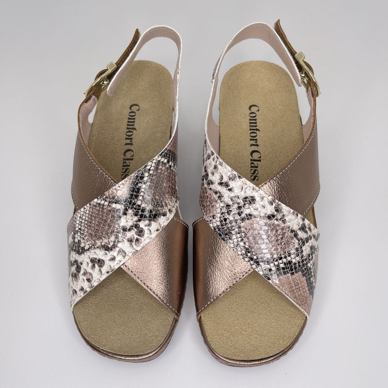 Sandalia Cruzada COMFORT CLASS PitónNUDE