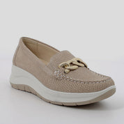 Mocasín Mujer IGI&CO Nobuk Brillos BEIGE
