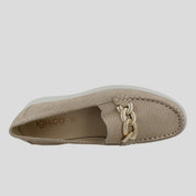 Mocasín Mujer IGI&CO Nobuk Brillos BEIGE