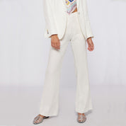 Pantalón Veronica VILAGALLO Lino BLANCO