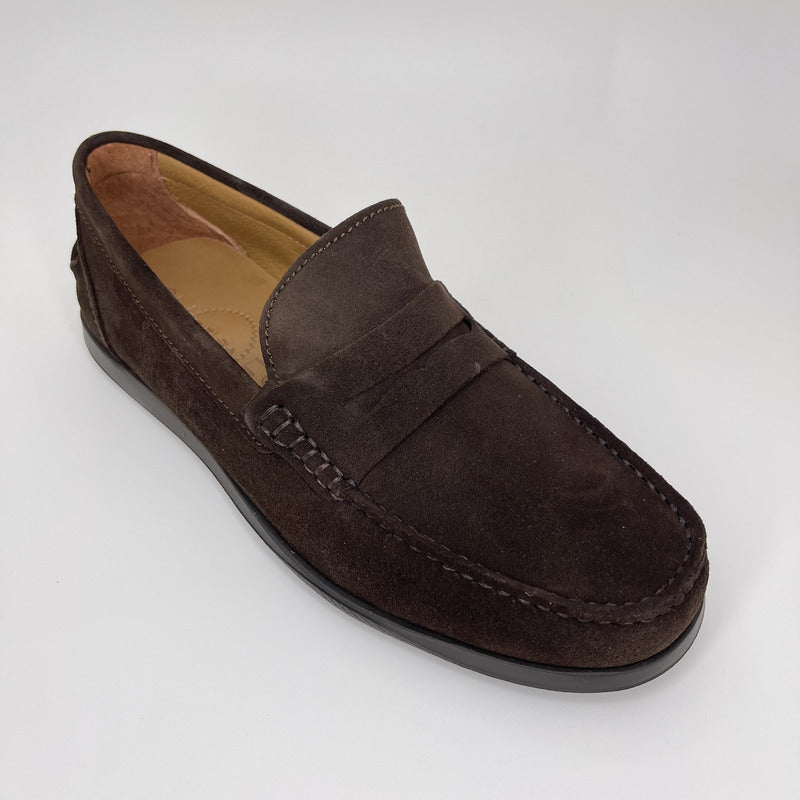 Mocasín Hombre PIELSA Ante MARRÓN CAFÉ