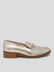 Mocasín WONDERS Laminado PLATINO