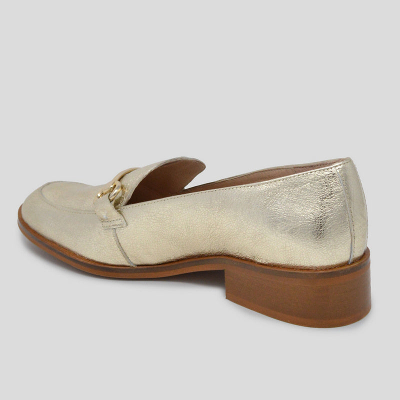 Mocasín WONDERS Laminado PLATINO