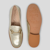 Mocasín WONDERS Laminado PLATINO