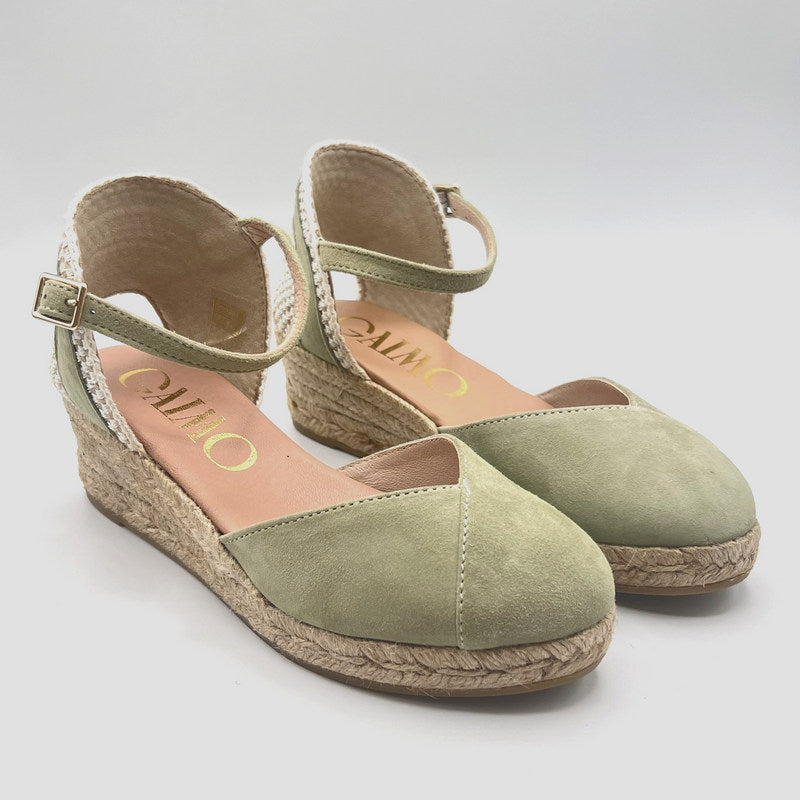 Alpargata Cuña GAIMO Copita Ante KAKI