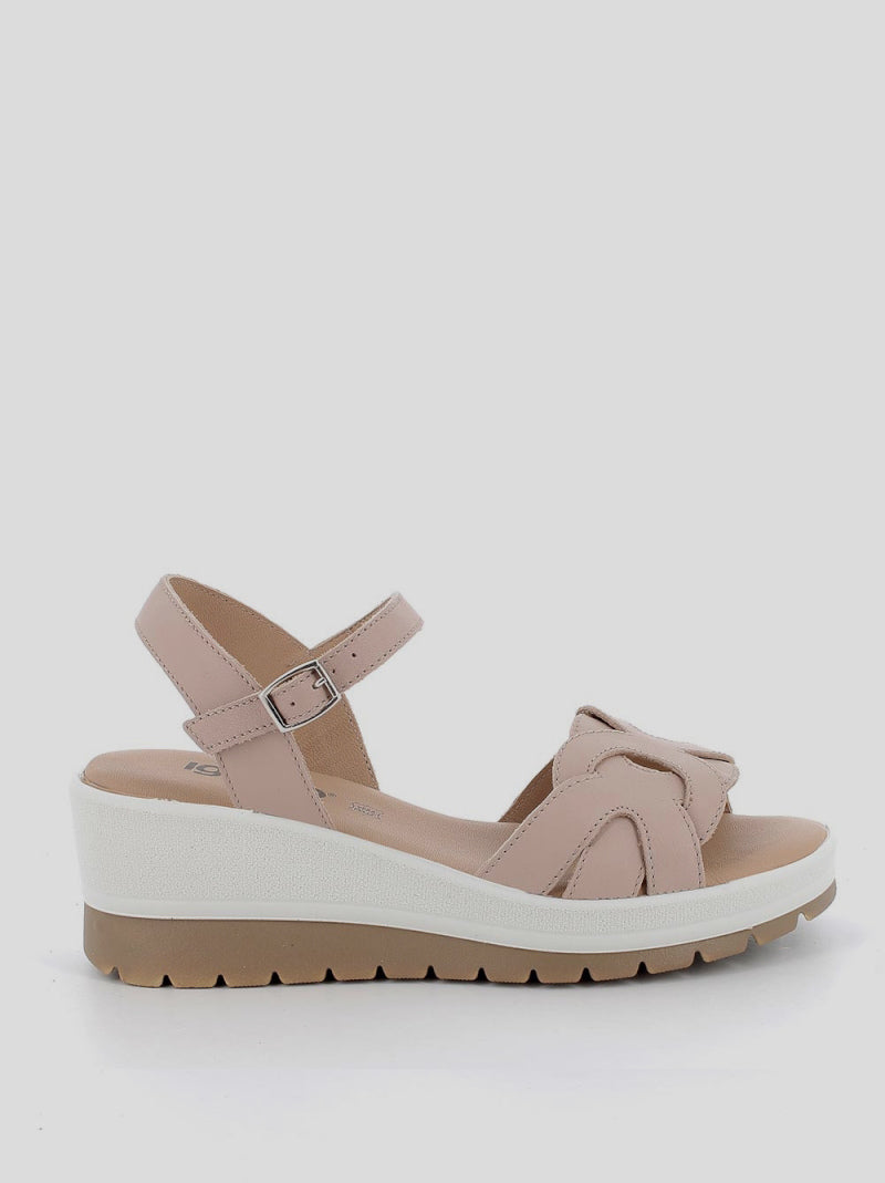 Sandalia Cuña IGI&CO Piel Ochos NUDE