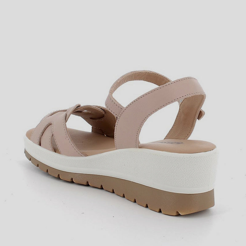 Sandalia Cuña IGI&CO Piel Ochos NUDE