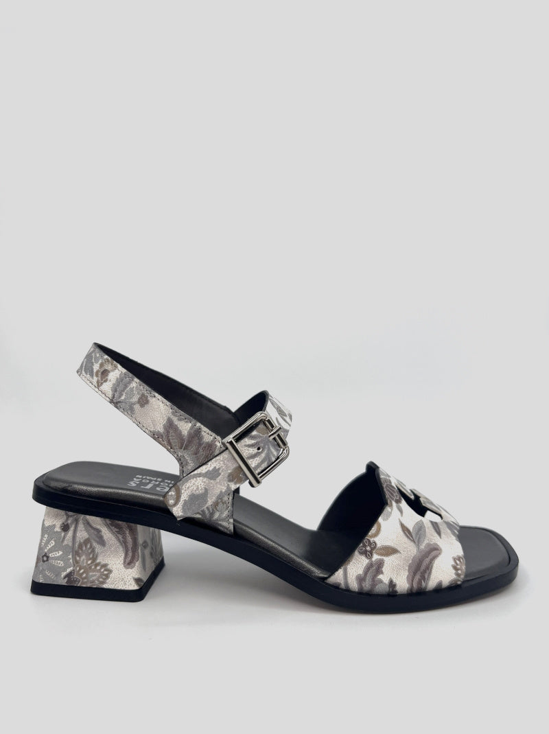 Sandalia Estampada PLUMERS Combi BLANCA