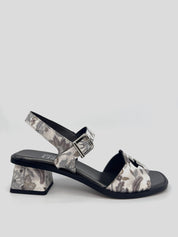 Sandalia Estampada PLUMERS Combi BLANCA