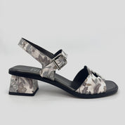 Sandalia Estampada PLUMERS Combi BLANCA