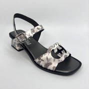 Sandalia Estampada PLUMERS Combi BLANCA