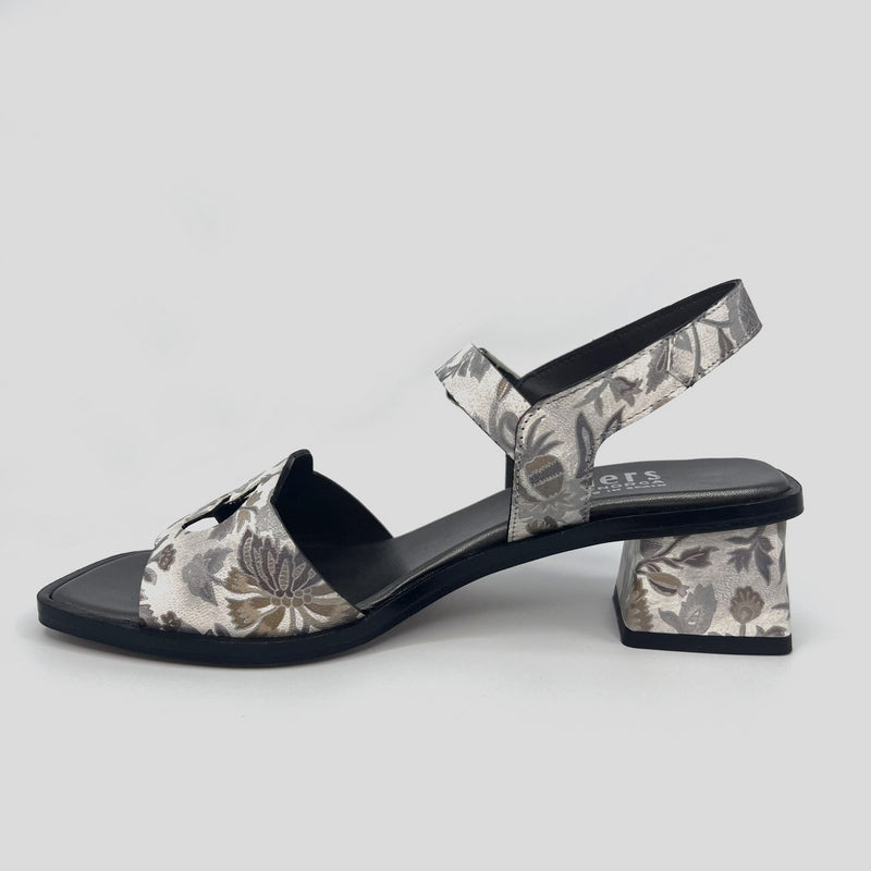 Sandalia Estampada PLUMERS Combi BLANCA