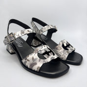 Sandalia Estampada PLUMERS Combi BLANCA