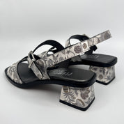 Sandalia Estampada PLUMERS Combi BLANCA