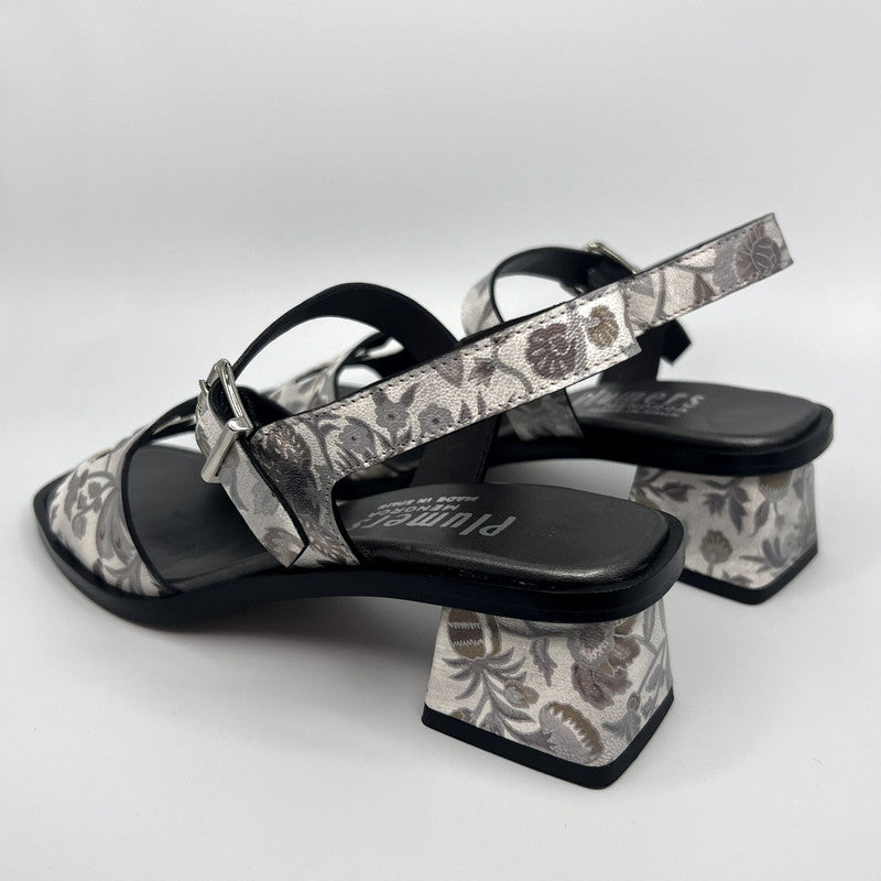 Sandalia Estampada PLUMERS Combi BLANCA