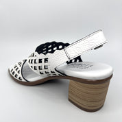 Sandalia Troquelada PLUMERS Piel BLANCA