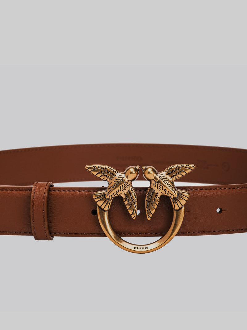 Cinturón Love Berry PINKO H3 Oro MARRÓN