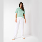 Polo Claire BRAX Lino VERDE MENTA