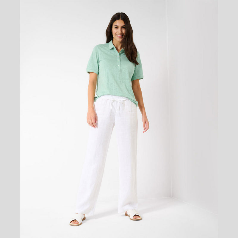 Polo Claire BRAX Lino VERDE MENTA