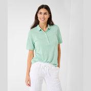 Polo Claire BRAX Lino VERDE MENTA