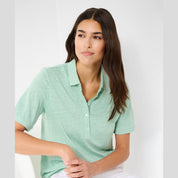 Polo Claire BRAX Lino VERDE MENTA