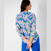 Camisa Velia BRAX Lino Estampado MULTI