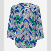 Camisa Velia BRAX Lino Estampado MULTI