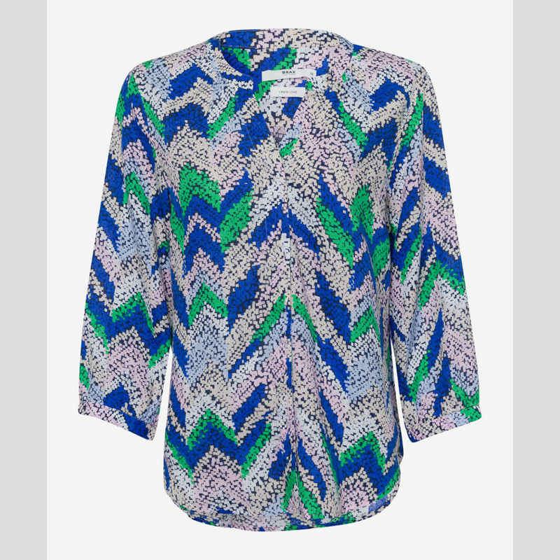 Camisa Velia BRAX Lino Estampado MULTI