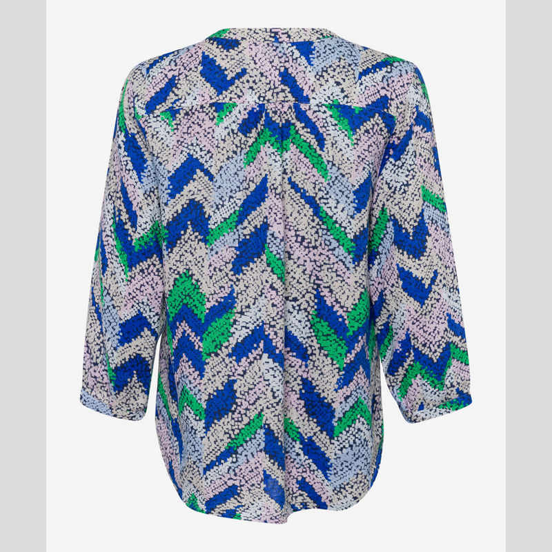 Camisa Velia BRAX Lino Estampado MULTI