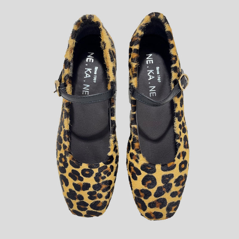 Bailarina NE.KA.NE Correa Piel LEOPARDO