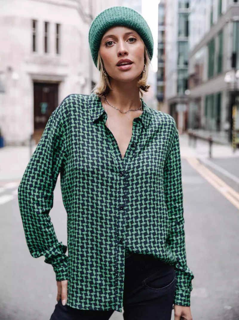 Camisa FREEMAN T.PORTER KatyVERDE/MARINO