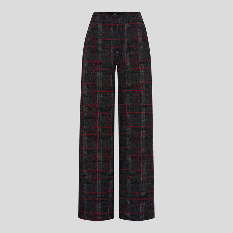 Pantalón BRAX SHAKIRA Cuadros GRIS/ROJO