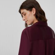 Camisa Fluida BRAX VIC Viscosa BURDEOS