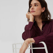 Camisa Fluida BRAX VIC Viscosa BURDEOS