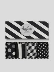 HAPPY SOCKS 4 Pack Classic B&W 36/40