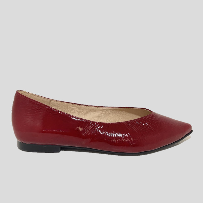 Bailarina NE.KA.NE Charol ROJO CEREZA