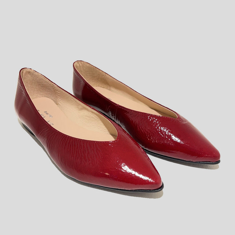 Bailarina NE.KA.NE Charol ROJO CEREZA
