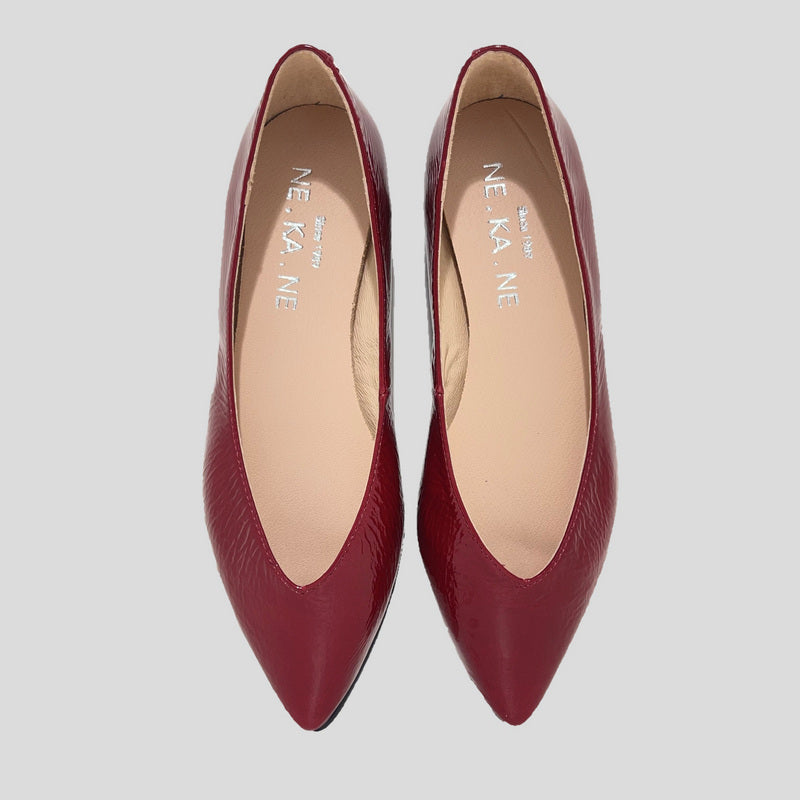 Bailarina NE.KA.NE Charol ROJO CEREZA