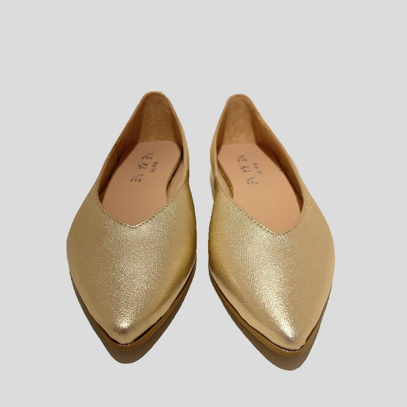 Bailarina NE.KA.NE Metalizada CHAMPAGNE