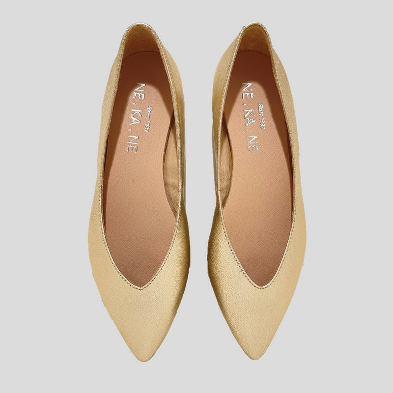 Bailarina NE.KA.NE Metalizada CHAMPAGNE