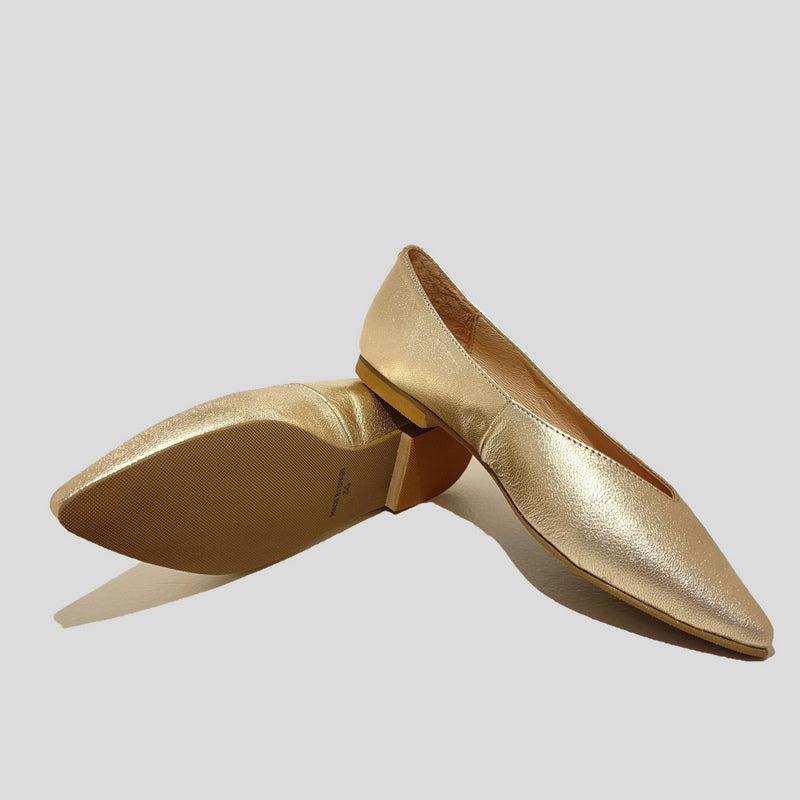 Bailarina NE.KA.NE Metalizada CHAMPAGNE