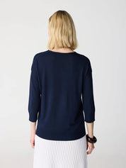 Jersey Pico ESCORPION Manga Caida MARINO